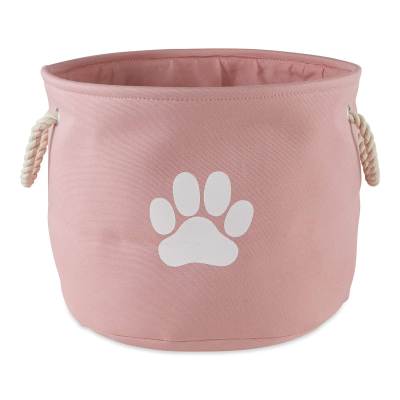 Medium Rose Pet Storage Basket with Handles