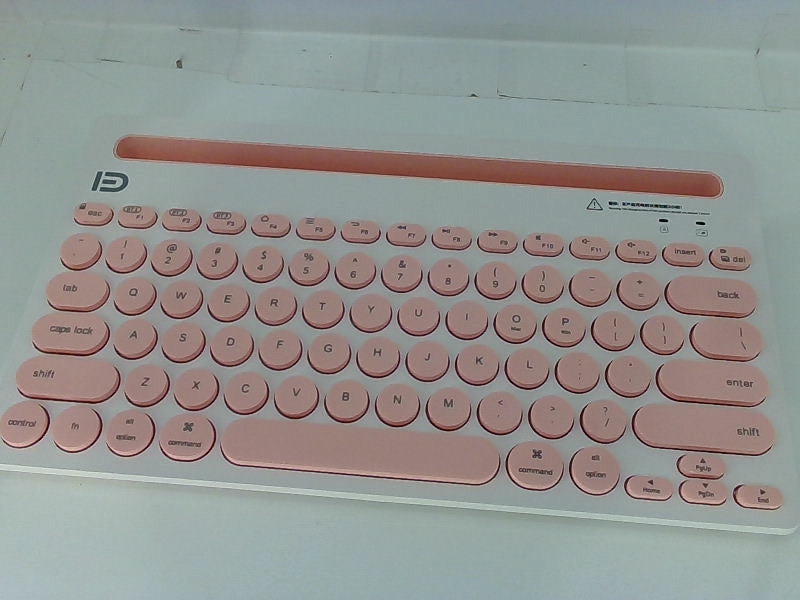 Portable Bluetooth Keyboard Pink Compact Design Wireless