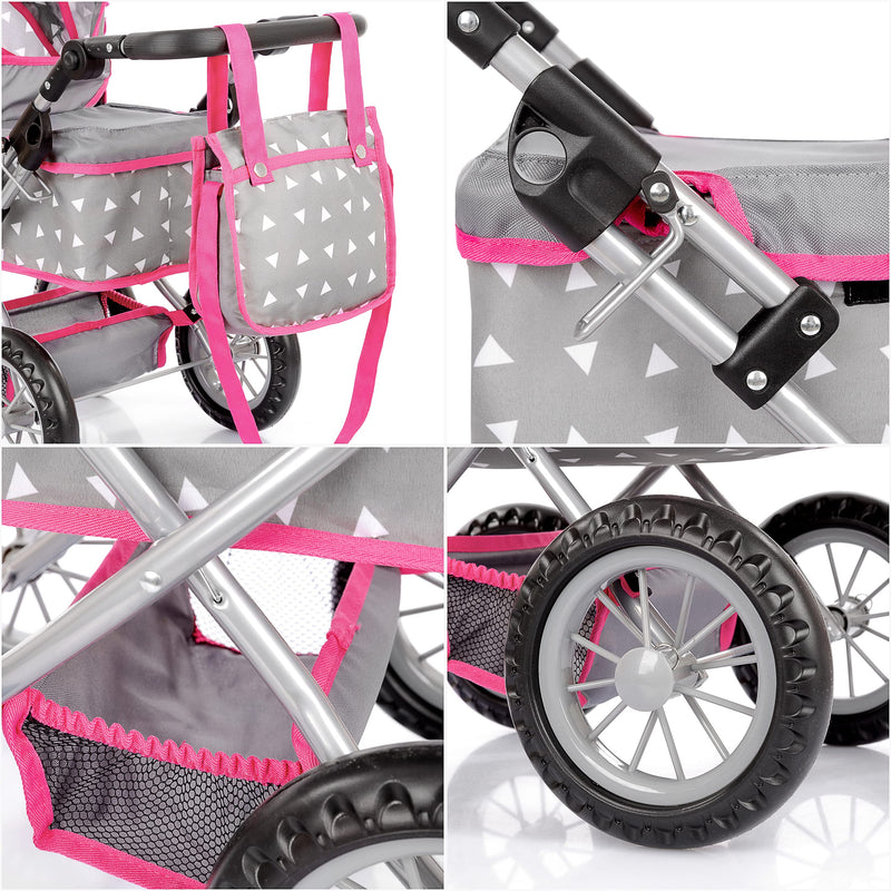 Kinderplay Baby Doll Stroller Color Multicolor Size 12.99 to 24.80 Inch