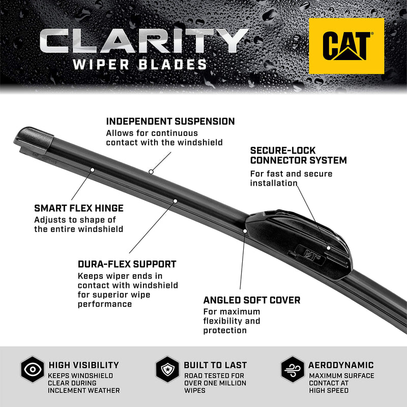 CAT 24 Inch Windshield Wiper Blade - Black