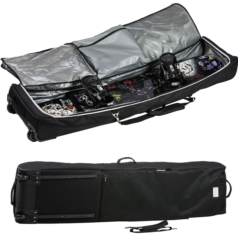 Athletico Padded Snowboard Bag With Wheels 157 cm