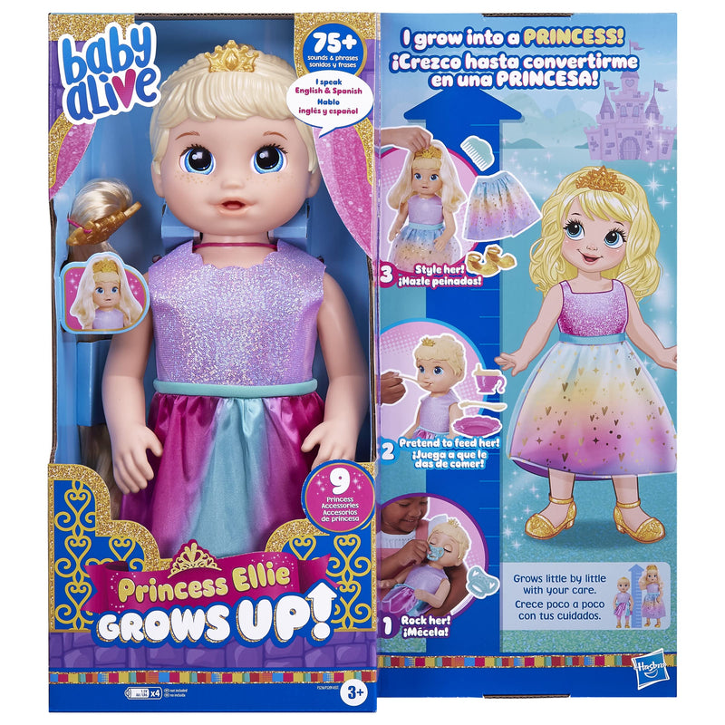 18-Inch Baby Alive Princess Growing Doll with Accessories