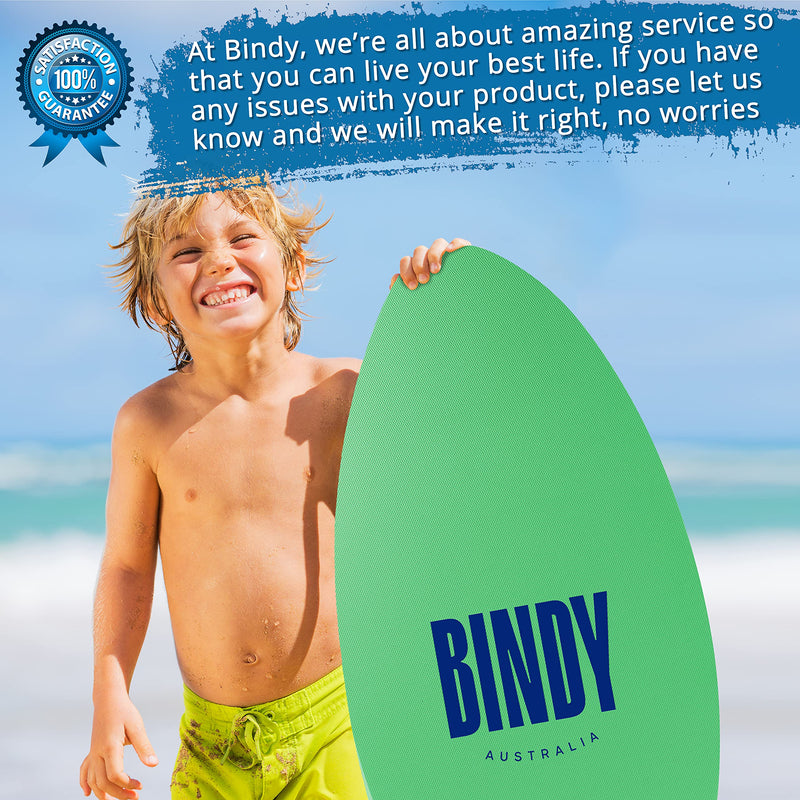 Bindy 41-Inch Beginner Skimboard with Traction Pad and Bag