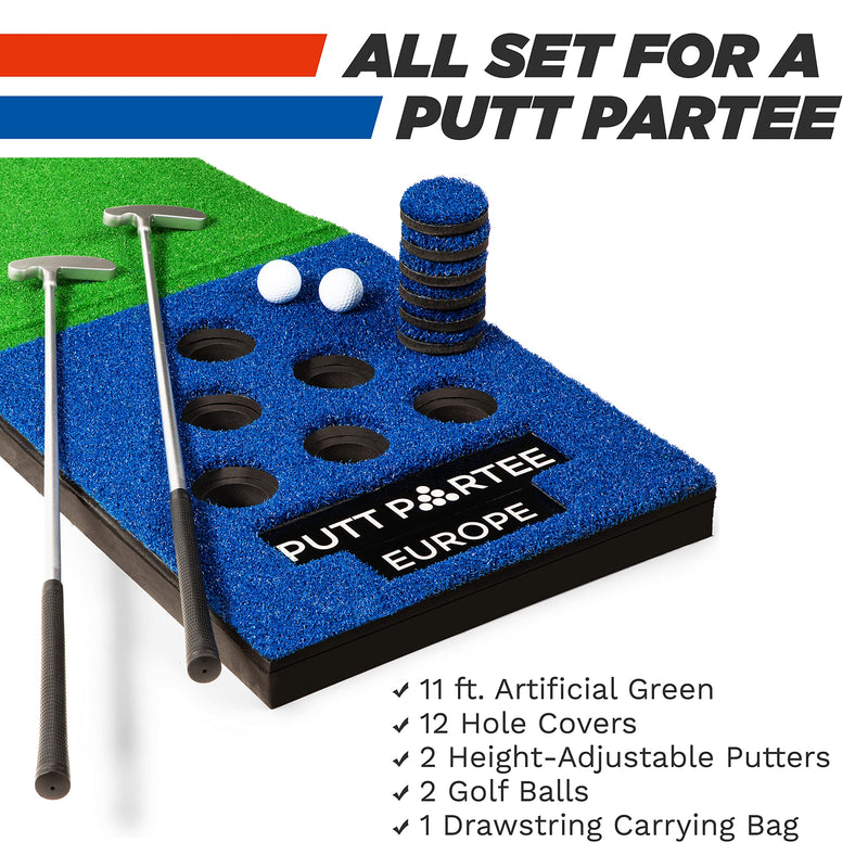 Golf Pong Indoor-Outdoor Putting Game Set with Travel Bag