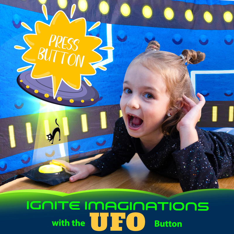 Glowing UFO Play Dome with LED Lights and Sound Effects