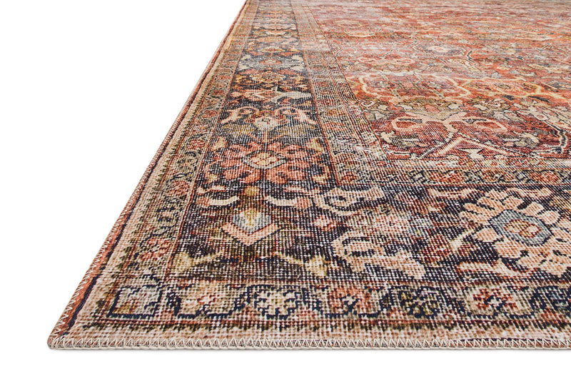 Loloi Layla Lay 02 Vintage Distressed Accent Rug Spice Marine 2 X 5