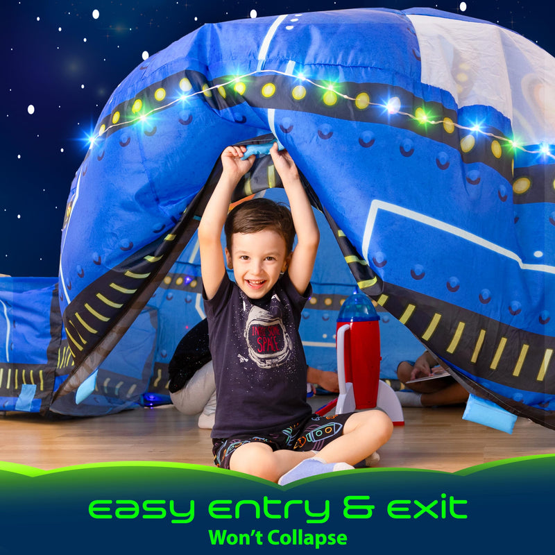 Glowing UFO Play Dome with LED Lights and Sound Effects