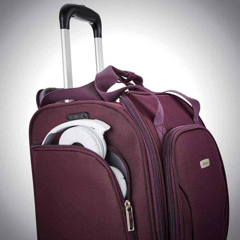 Underseat Purple Carry-On Spinner with USB by Samsonite