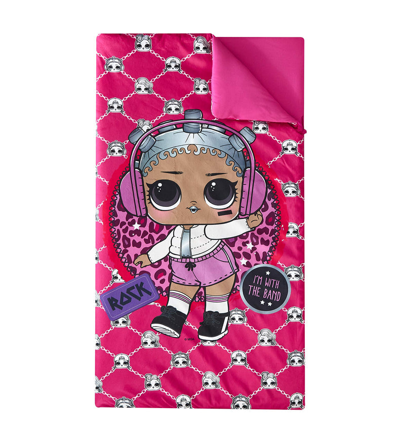 Lol Surprise Sleeping Bag With Coordinating Figural Pillow Ages 3 Plus 46X26