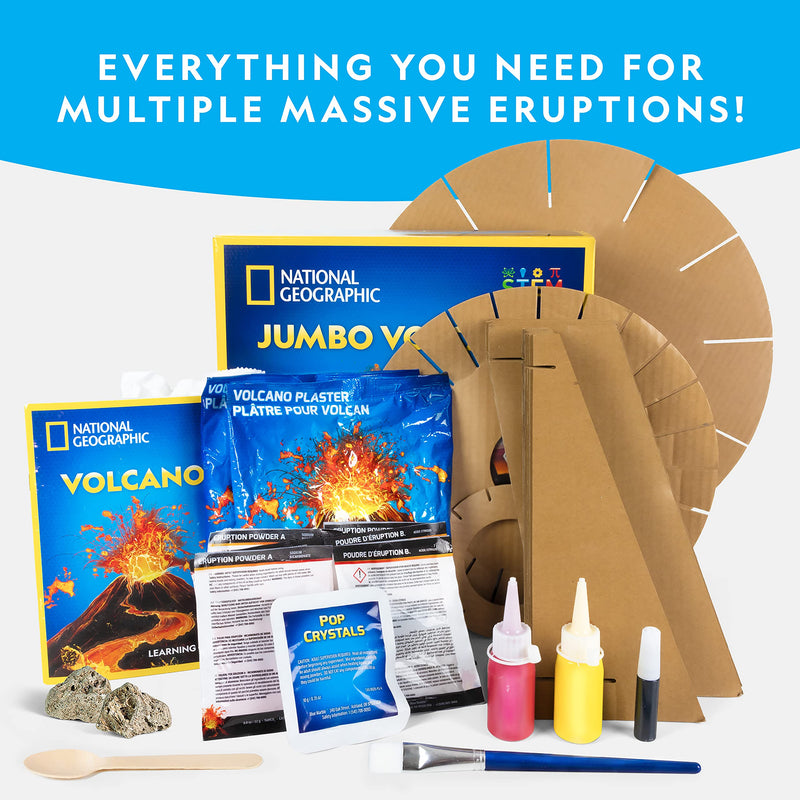 National Geographic 18 Inches Giant Volcano Science Kit Eruptions Experiments