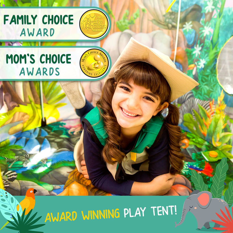 Kids Jungle Adventure Tent with Interactive Animal Sounds