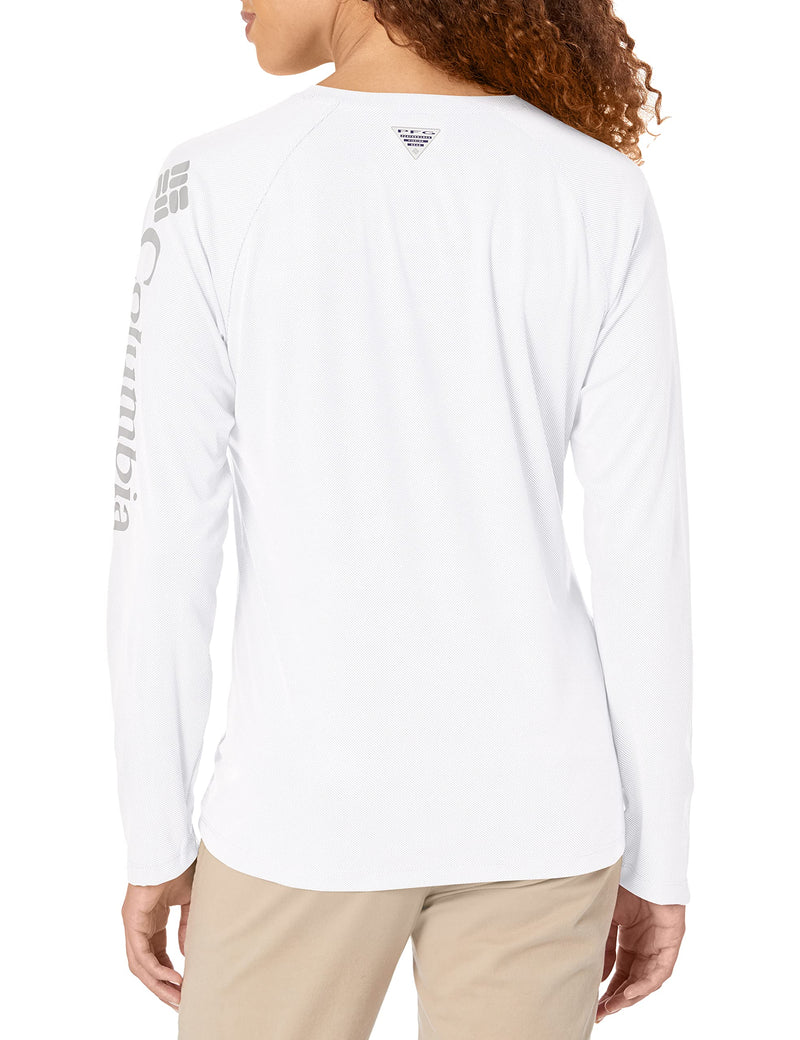 Columbia Women's Tidal Deflector Long Sleeve White Medium