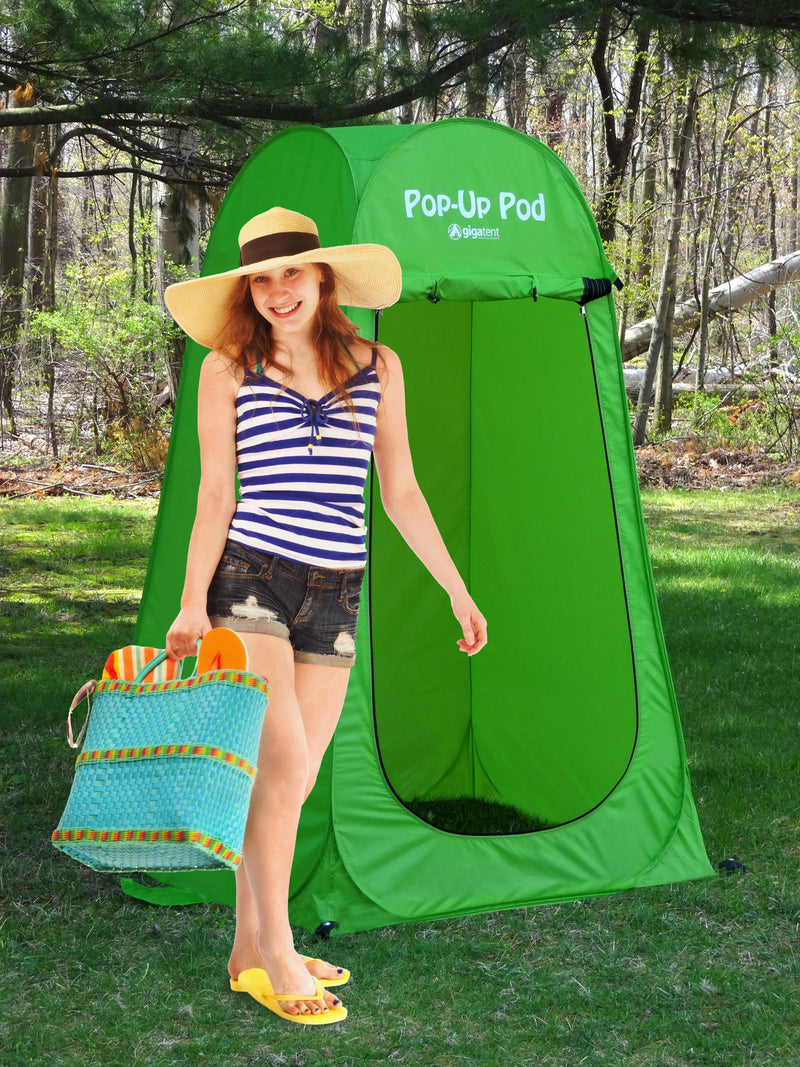 Portable Pop-Up Privacy Tent for Camping and Beach – Green