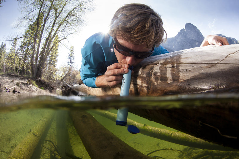 LifeStraw Personal Water Filter for Hiking Camping Travel & Emergencies 2 Pack