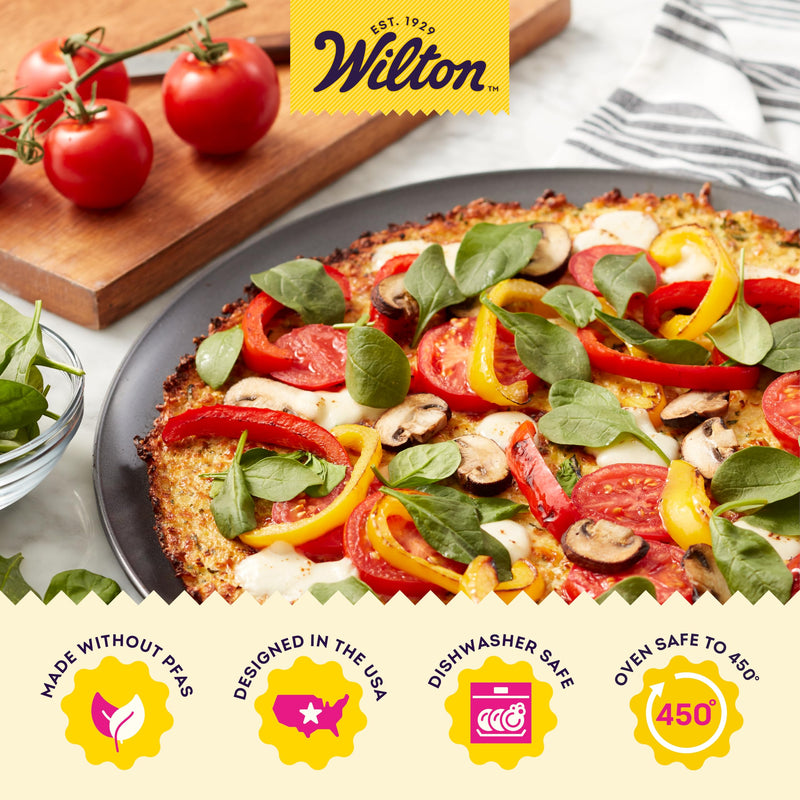 Wilton 14-Inch Non-Stick Pizza Pan for Perfect Baking