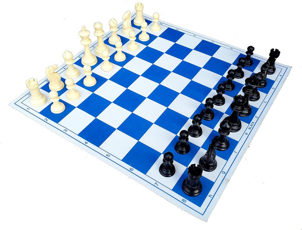 Stonkraft Foldable 17'' Vinyl Tournament Chess Board Game (No Pieces)