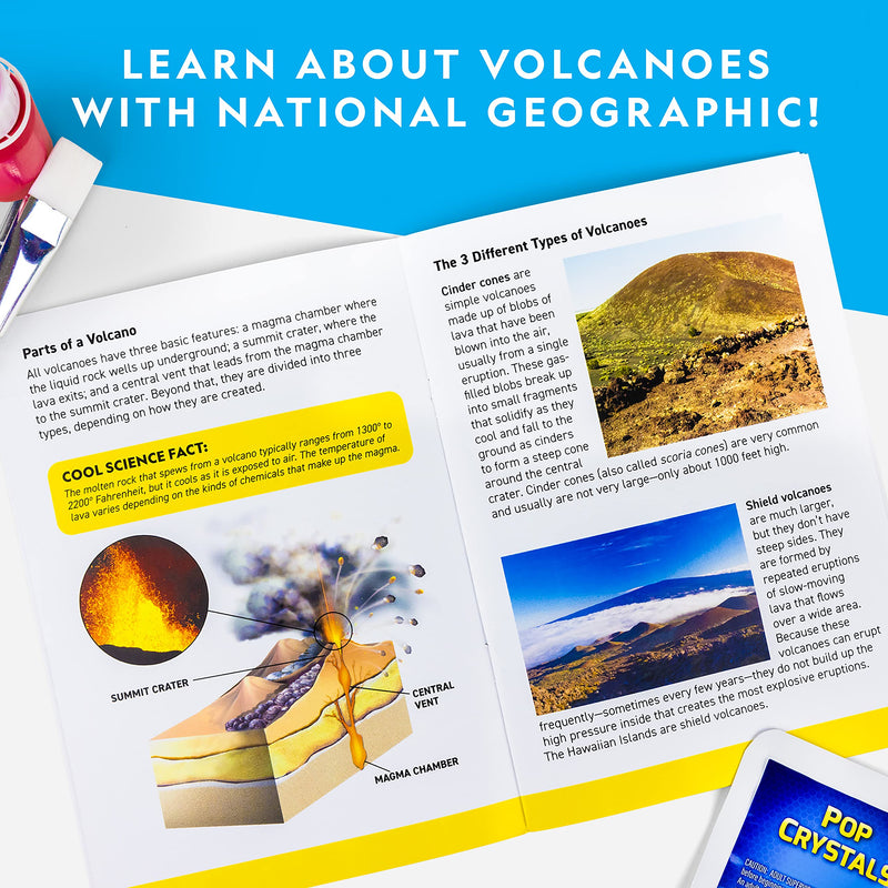 National Geographic 18 Inches Giant Volcano Science Kit Eruptions Experiments