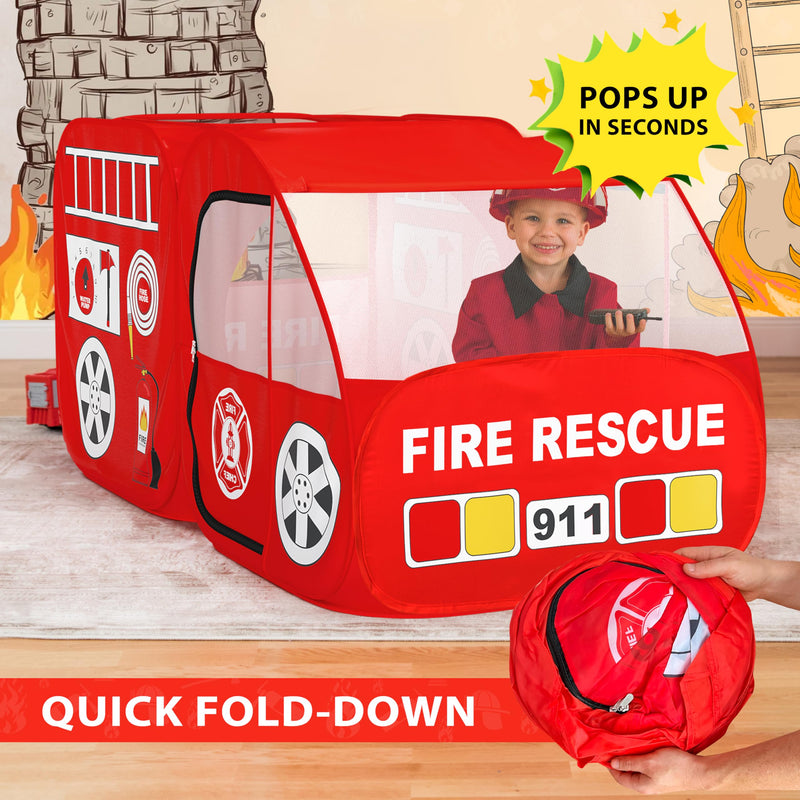 Kids Firefighter Play Tent with Sound Effects