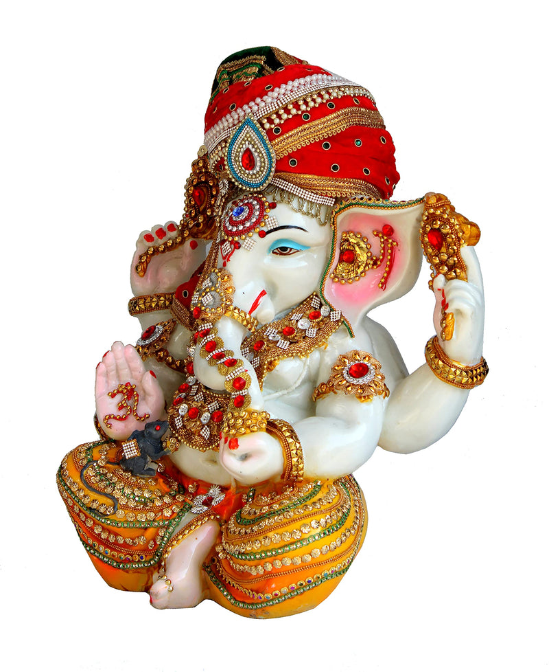 Esplanade Resin Ganesh Ganesha Ganpati Murti Idol Statue Sculpture 17 Inches