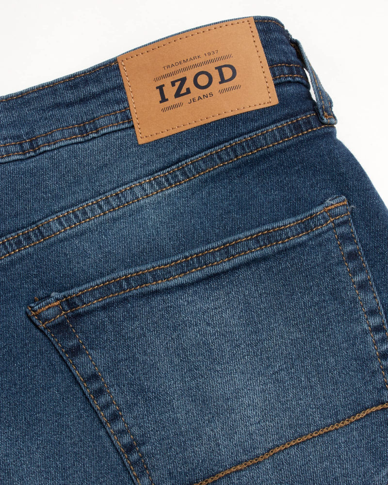 Izod Mens Comfort Stretch Denim Jeans Relaxed Fit Breeze 32w X 34l