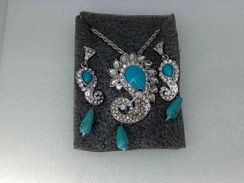 Touchstone Western Pendant Color Plated Turquoise