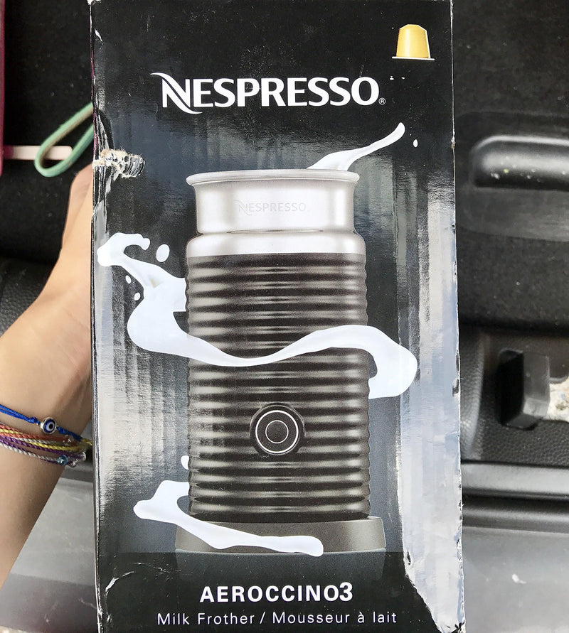 Nestle Nespresso Aeroccino3 3594 Black Milk Frother