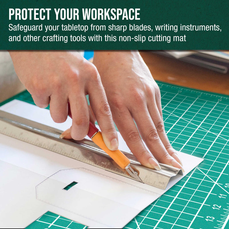 18x24 Inch Double-Sided Self-Healing Cutting Mat Pack - 2 Pack