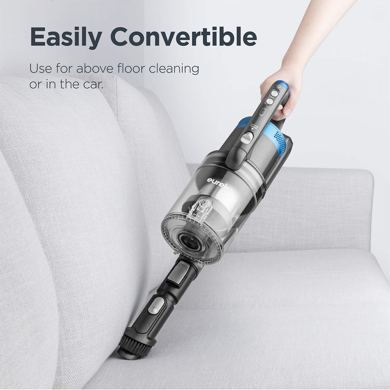 Eureka Stylus Nec380 Cordless Vacuum Bldc Motor Led Headlights Lightweight Grey