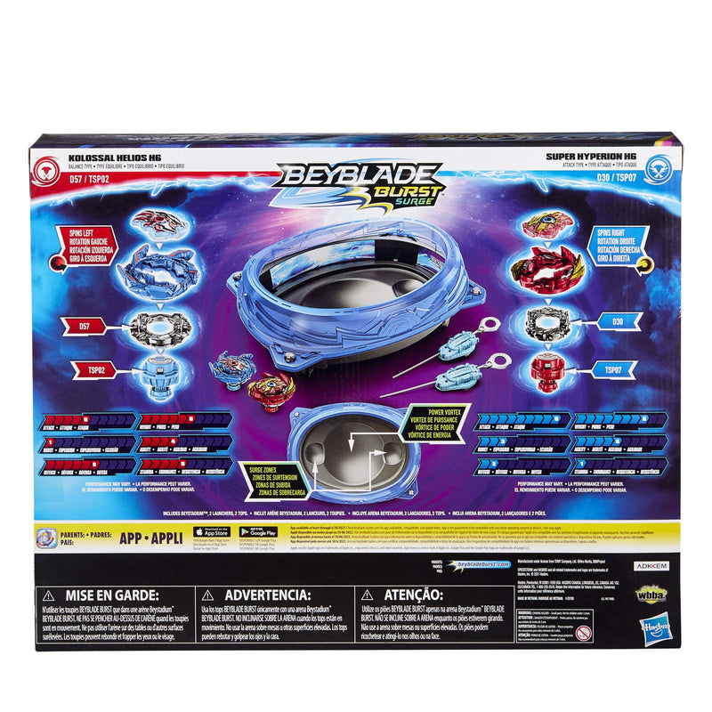 Beyblade Burst Surge Speedstorm Volt Knockout Battle Set - 2 Tops & Launchers