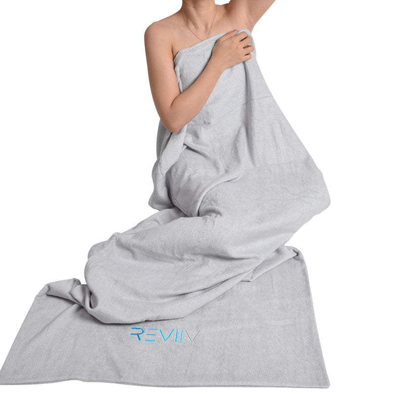 Luxury Cotton Sauna Blanket Insert Towel Set for Infrared Saunas Large