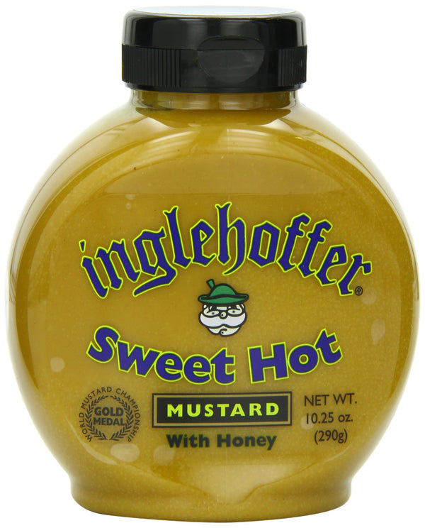 Inglehoffer Sweet Hot Mustard with Honey 10.25 oz Pack of 6