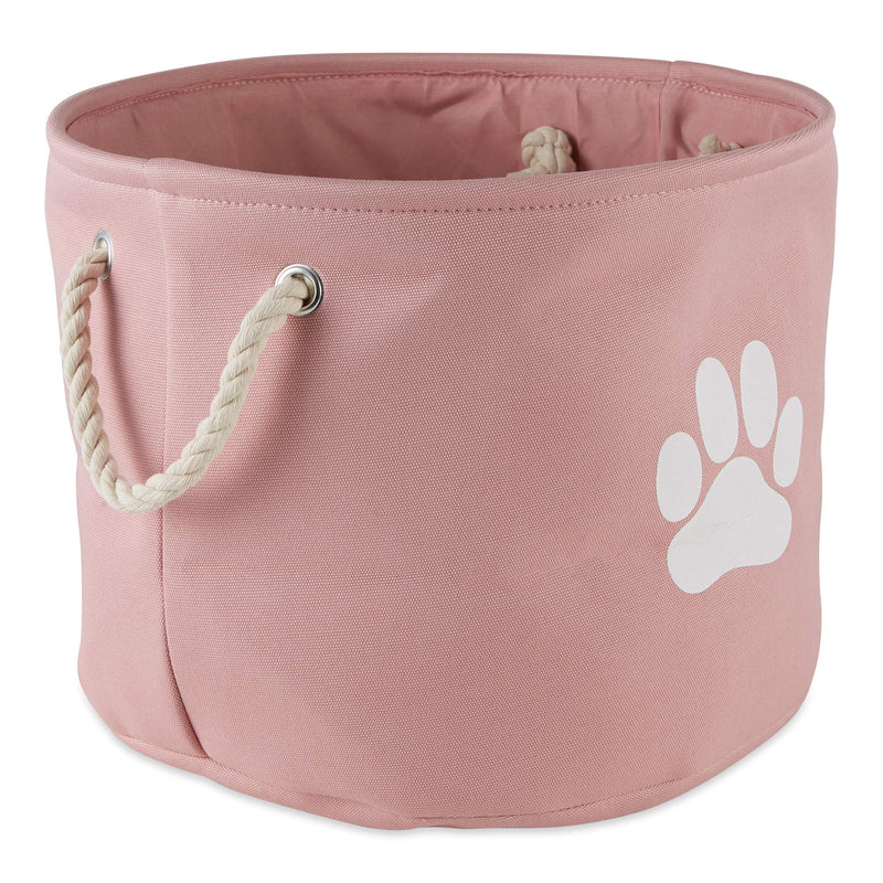 Medium Rose Pet Storage Basket with Handles