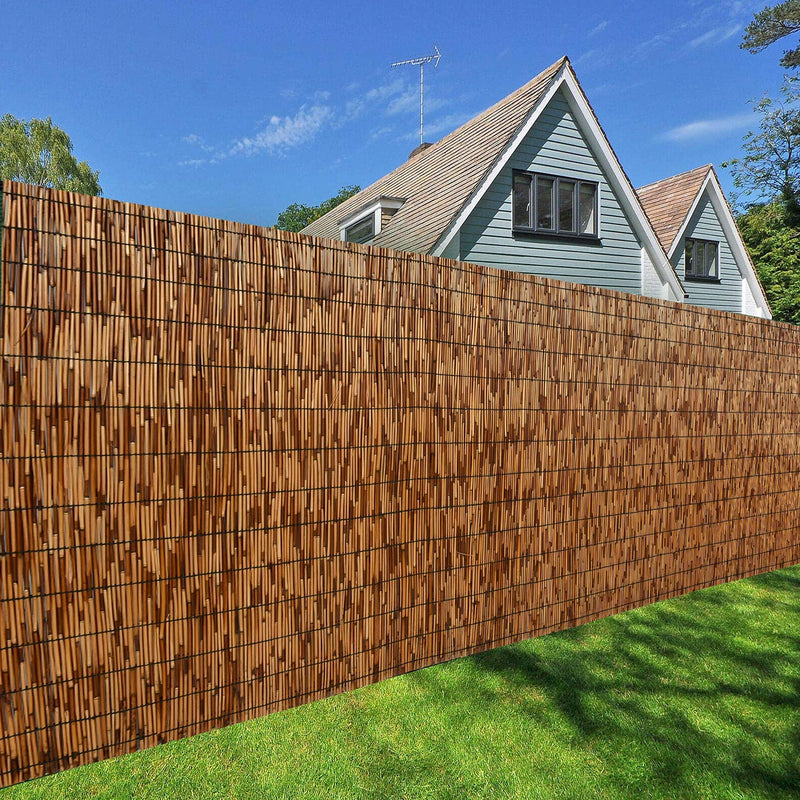 Eco-Friendly Natural Reed Fence for Garden Privacy - 3.3x13.3 ft