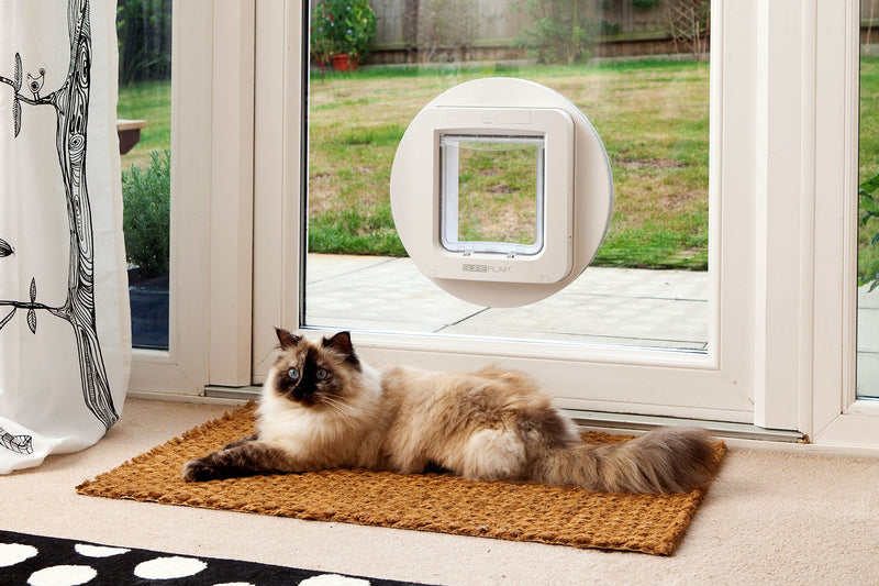 SureFlap White Microchip Pet Door for Cats & Small Dogs