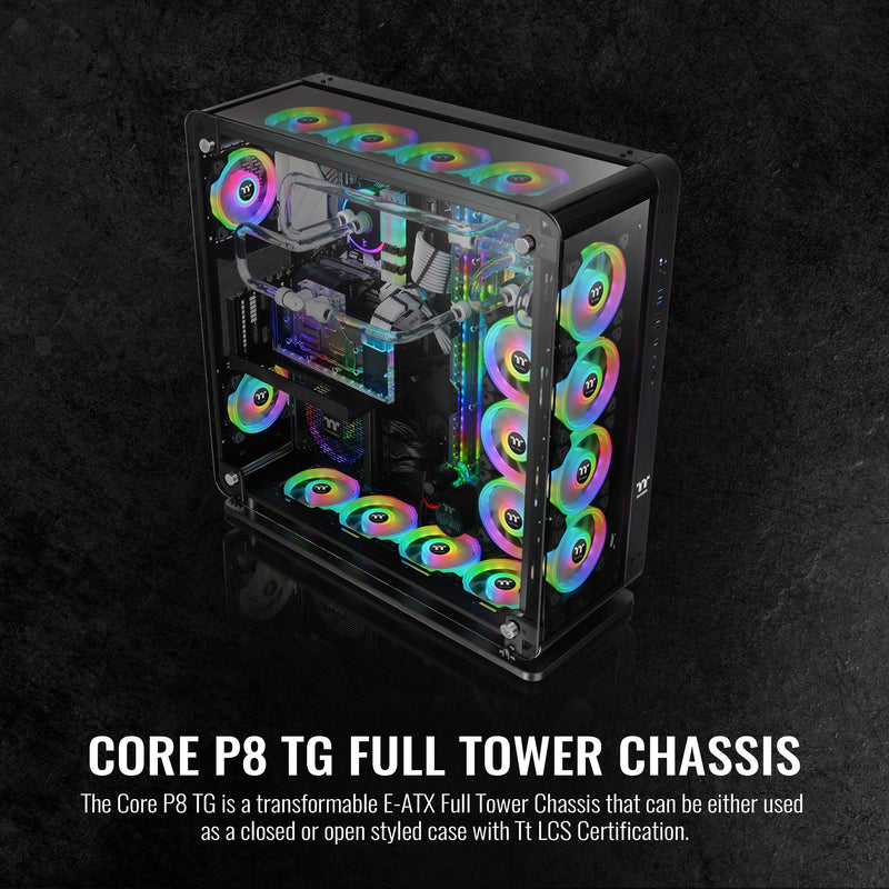 Thermaltake Core P8 E Atx Full Tower Case Tempered Glass Black Ca 1q2 00m1wn 00