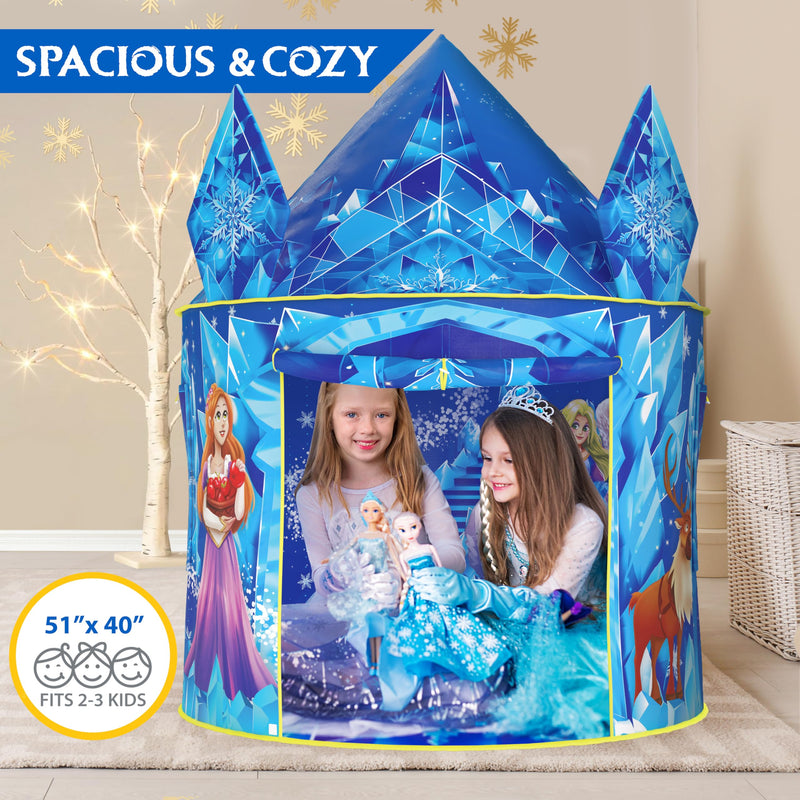 Frozen Princess Play Tent with LED Lights and Sound - Ages 3-7