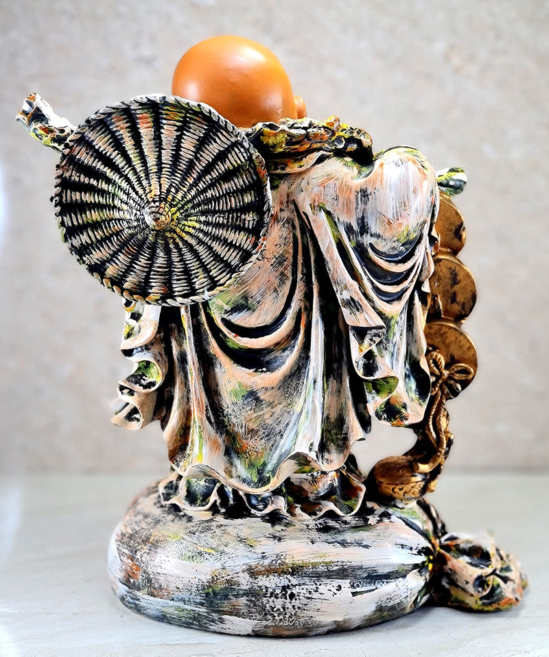 eSplanade Resin Laughing Buddha Statue Feng Shui Figurine Showpiece