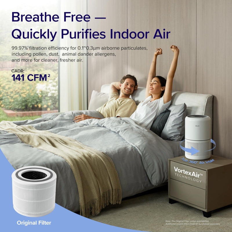 Levoit Core 300P Air Purifier for Home Allergies Pets Smokers 1 Pack