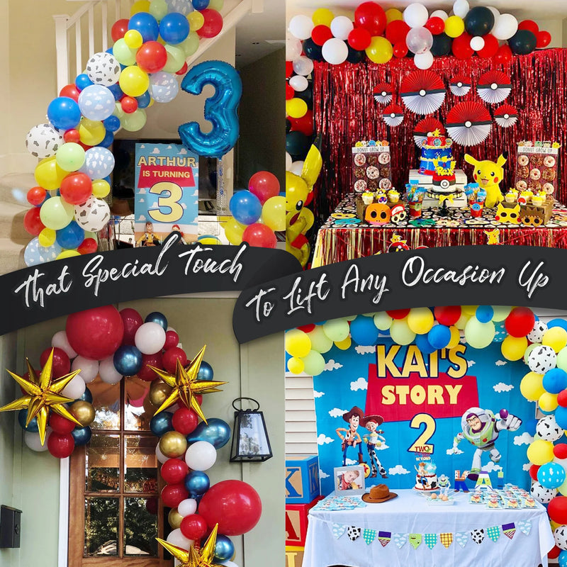 Mickey Mouse Balloon Arch Kit & Mickey Mouse Balloon Garland Kit 16Ft