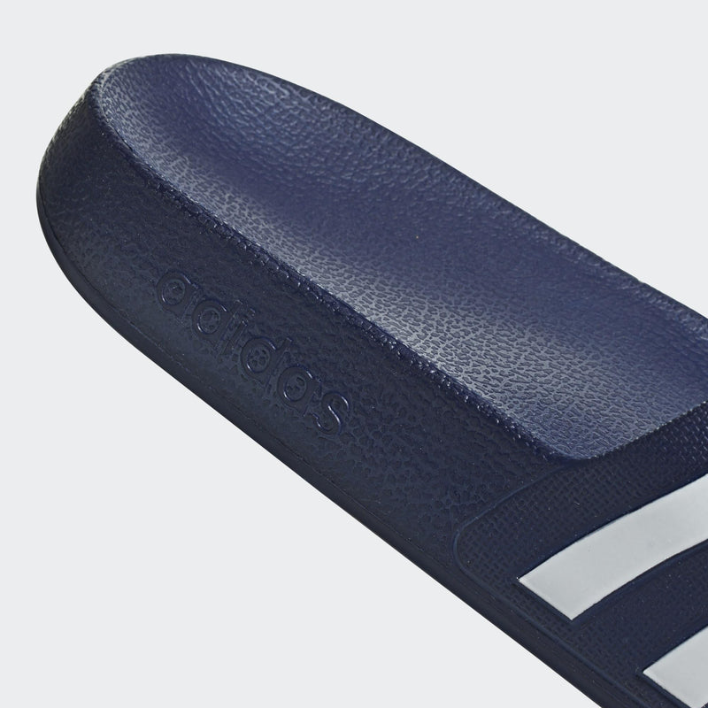 Adidas Unisex Slide Sandal Dark Blue/White Size 8