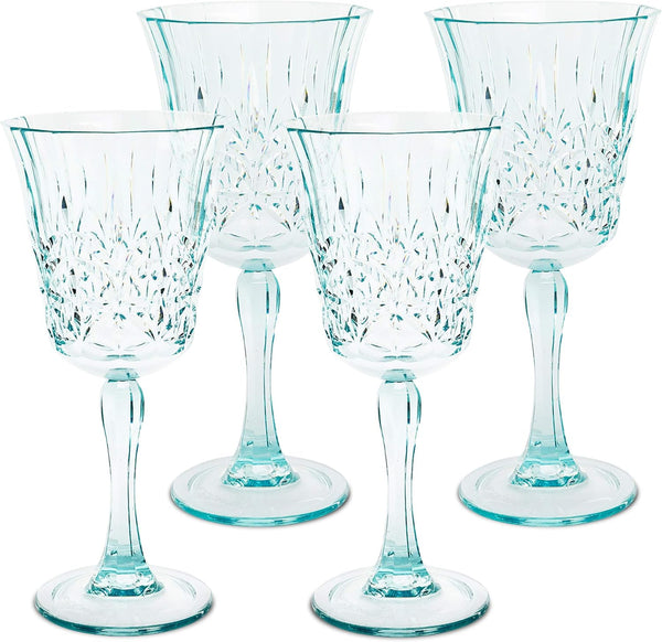 Bellaforte Shatterproof Tritan Wine Glasses 4 Set 10oz Plastic Wine Goblets