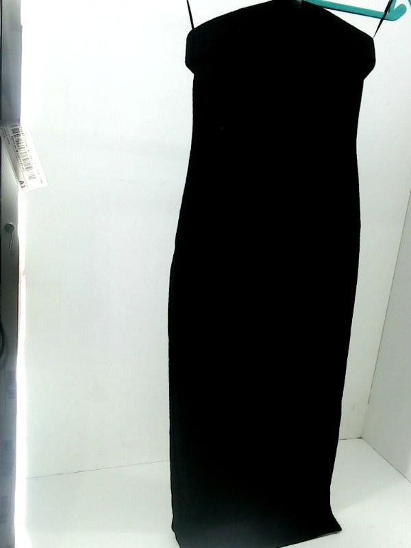 Elegant Black Strapless Women's Dress Small