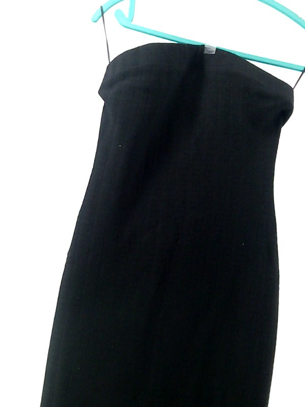 Elegant Black Strapless Women's Dress Small