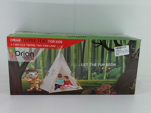 Orian Kids Teepee Tent - Indoor Outdoor Canvas Playhouse