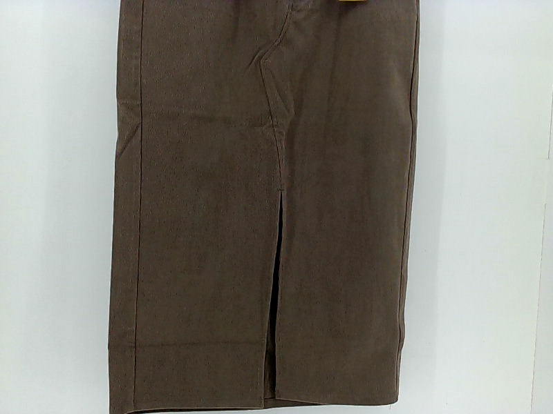 Active USA Women's Brown Midi Skirt Large