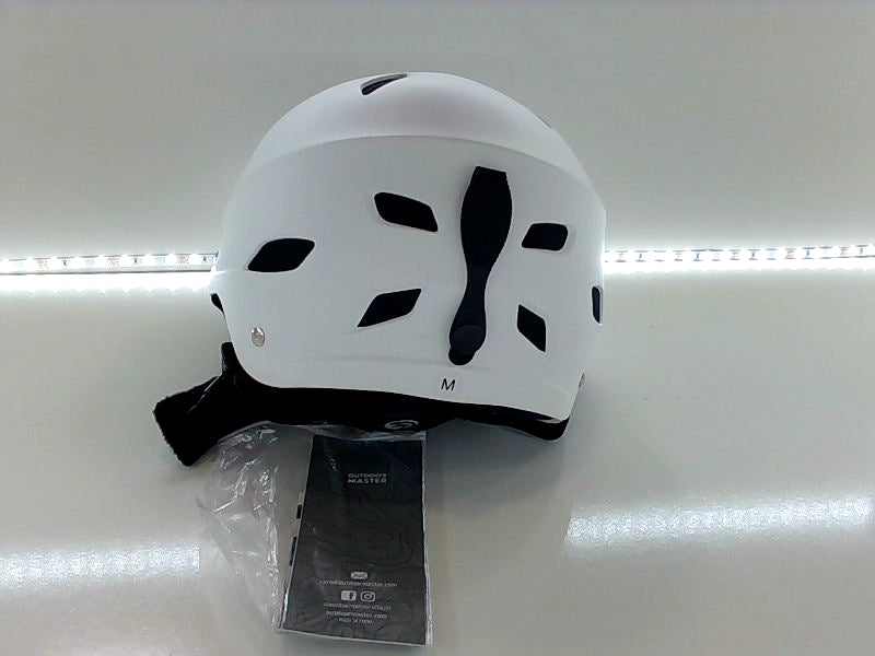 Medium White Outdoor Master Helmet for Sports Safety