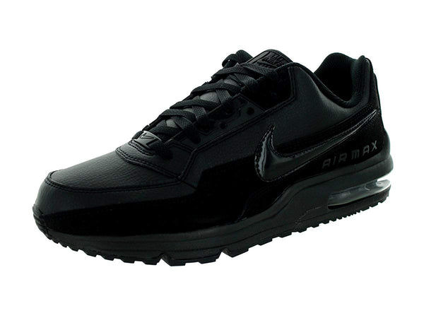 Nike Mens Air Max Ltd 3 Low Top Lace Up Running Sneaker Color Black/Black-Black Size 12