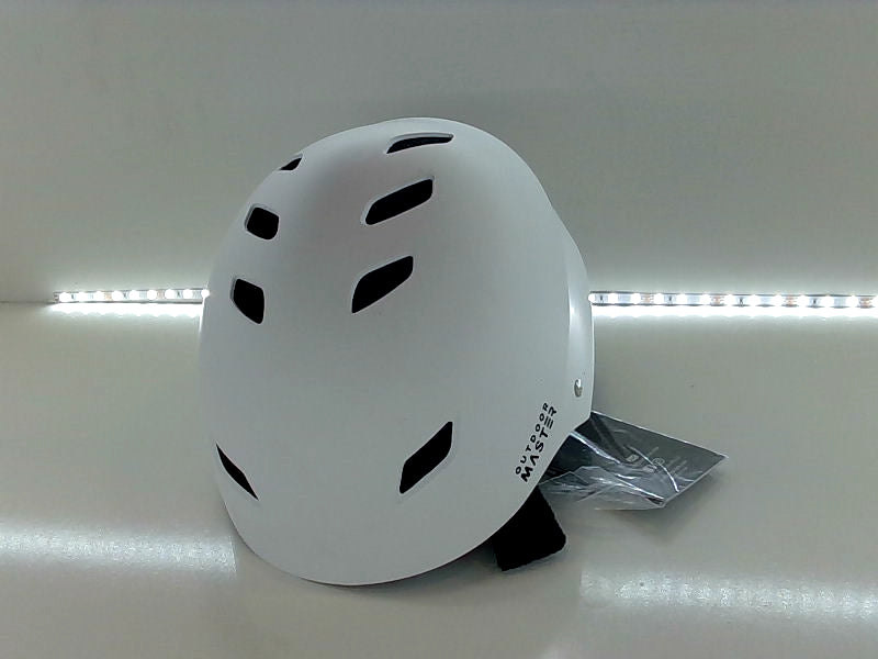 Medium White Outdoor Master Helmet for Sports Safety