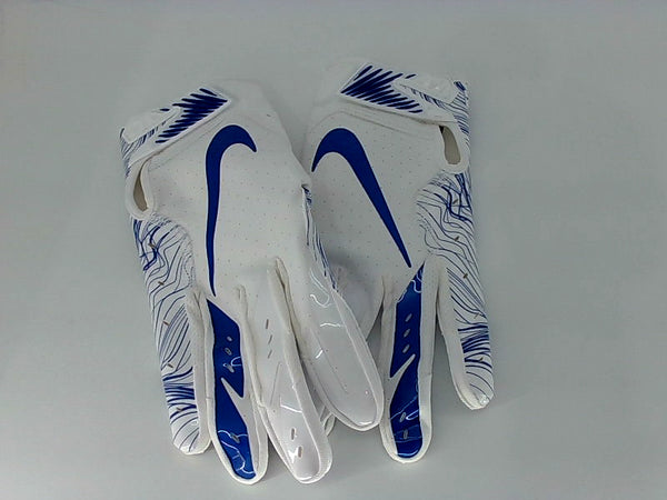 Nike Gloves Color White & Royal Blue Size Large