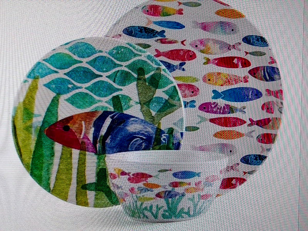 Bellaforte One Fish Two Fish 12-Piece Dinnerware Set - Multicolor